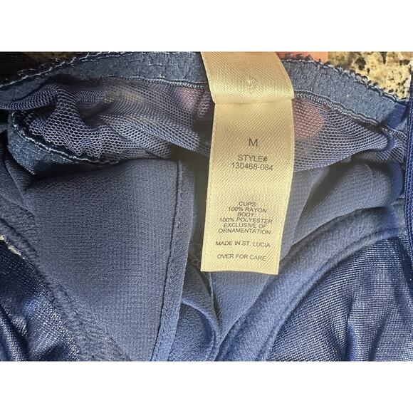 Victoria's Secret Slip Dress S embroidery push-up long nightgown small vtg-1999 - Picture 6 of 8